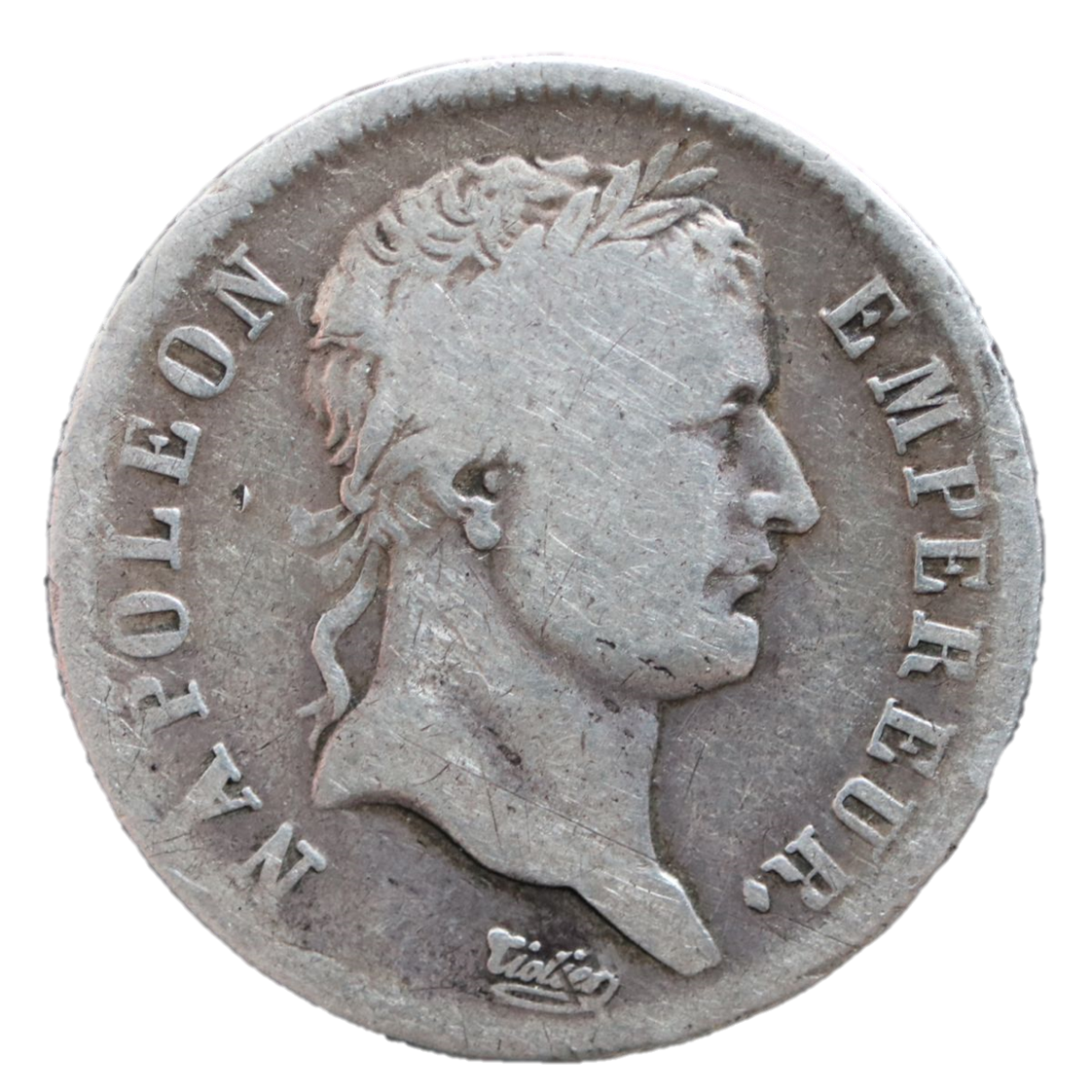 Napoleon Bonaparte 1804 - 1814/15; AR (Silver) 1 Franc - Strasbourg