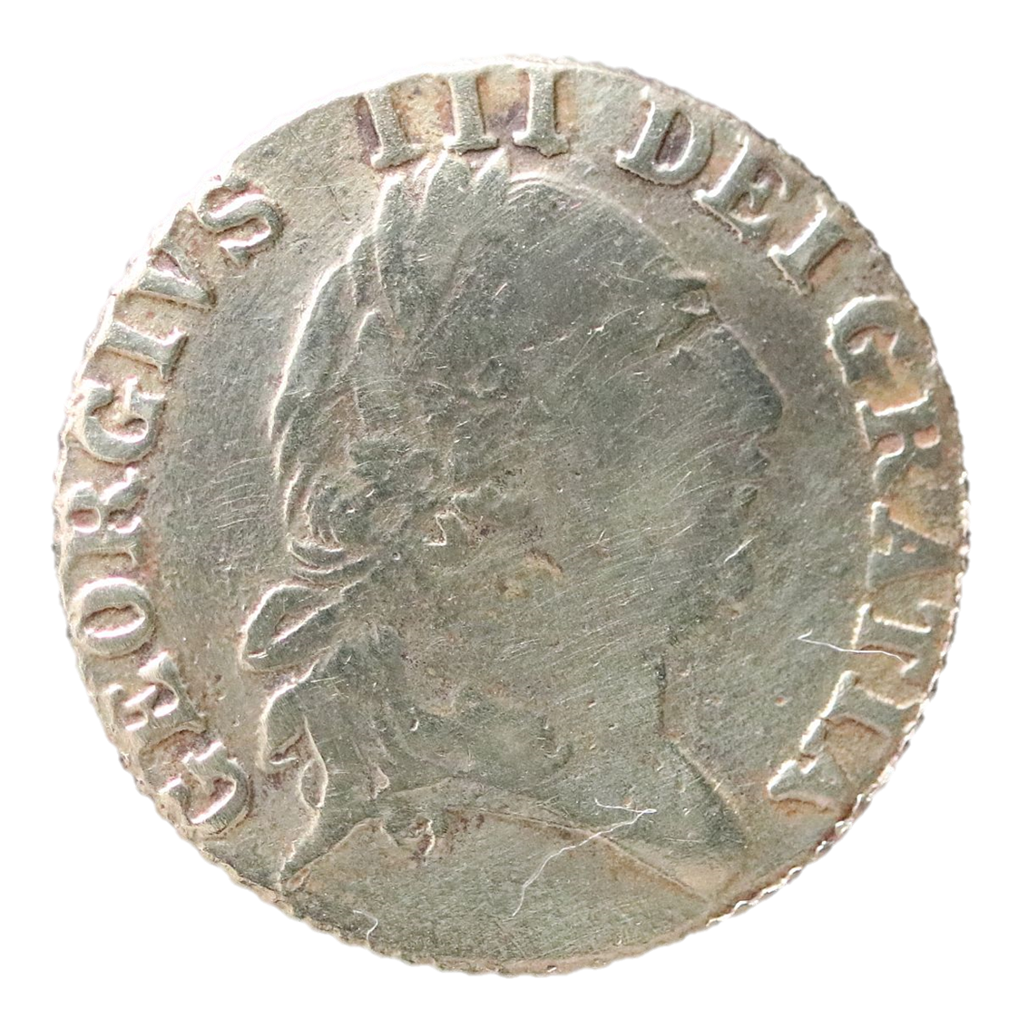 George III - 1790 CE; Æ Brass Spade Half-Guinea Gaming Token - Birmingham