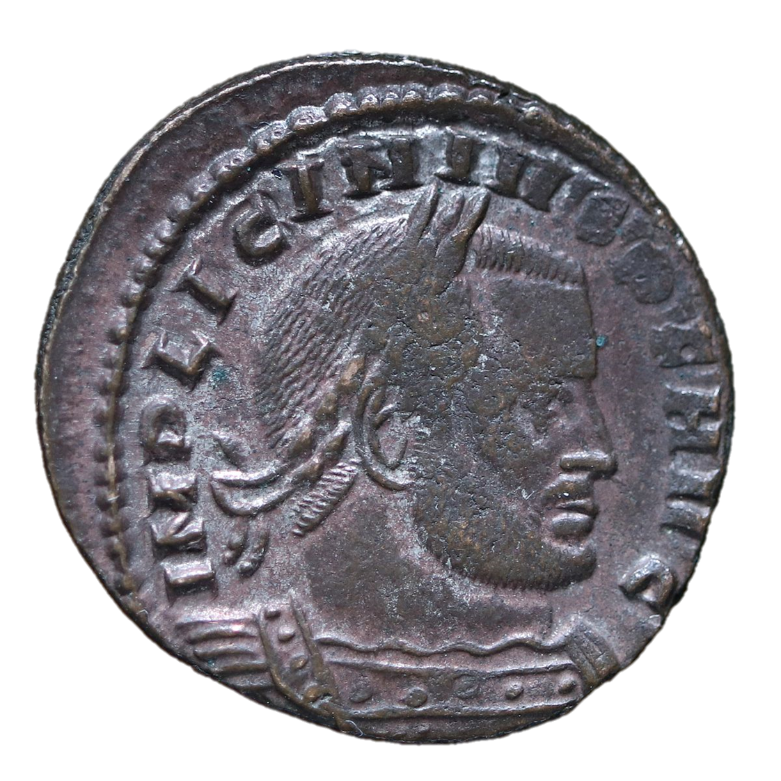 Licinius I - 308-324 CE; BI (Billon) Follis - Rome.
