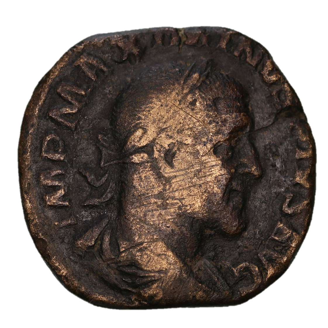 Maximinus I (Thrax) 235-238 CE; Æ Sestertius - Rome.