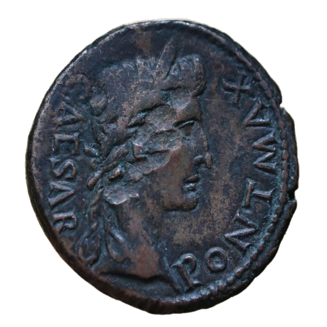 Augustus 27 BCE - 14 CE; Æ As - Lugdunum.