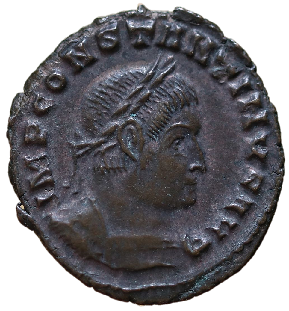 Constantine I (The Great) 307-337 CE; Æ Follis - Lugdunum.