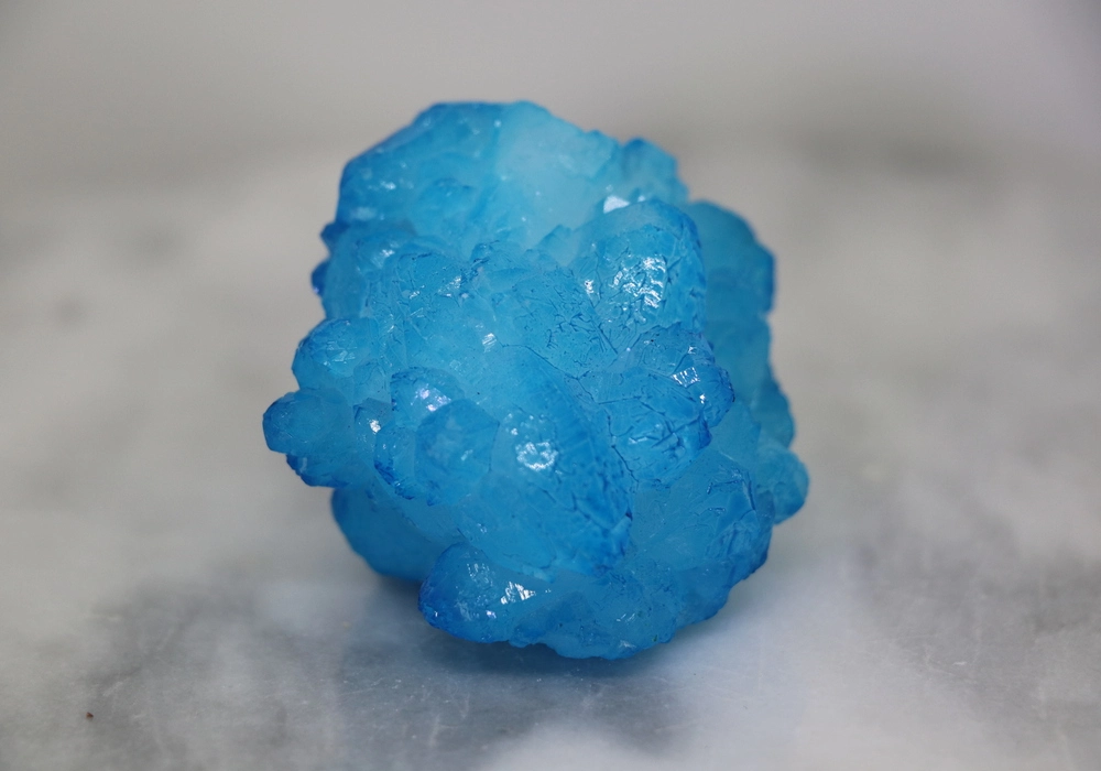 Dyed Blue Quartz Geode