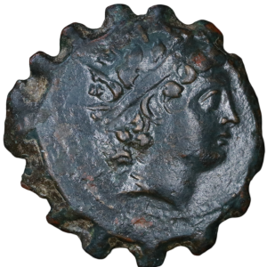 Antiochos VI - 145-142 BCE; Serrated Æ 18 - Antioch.