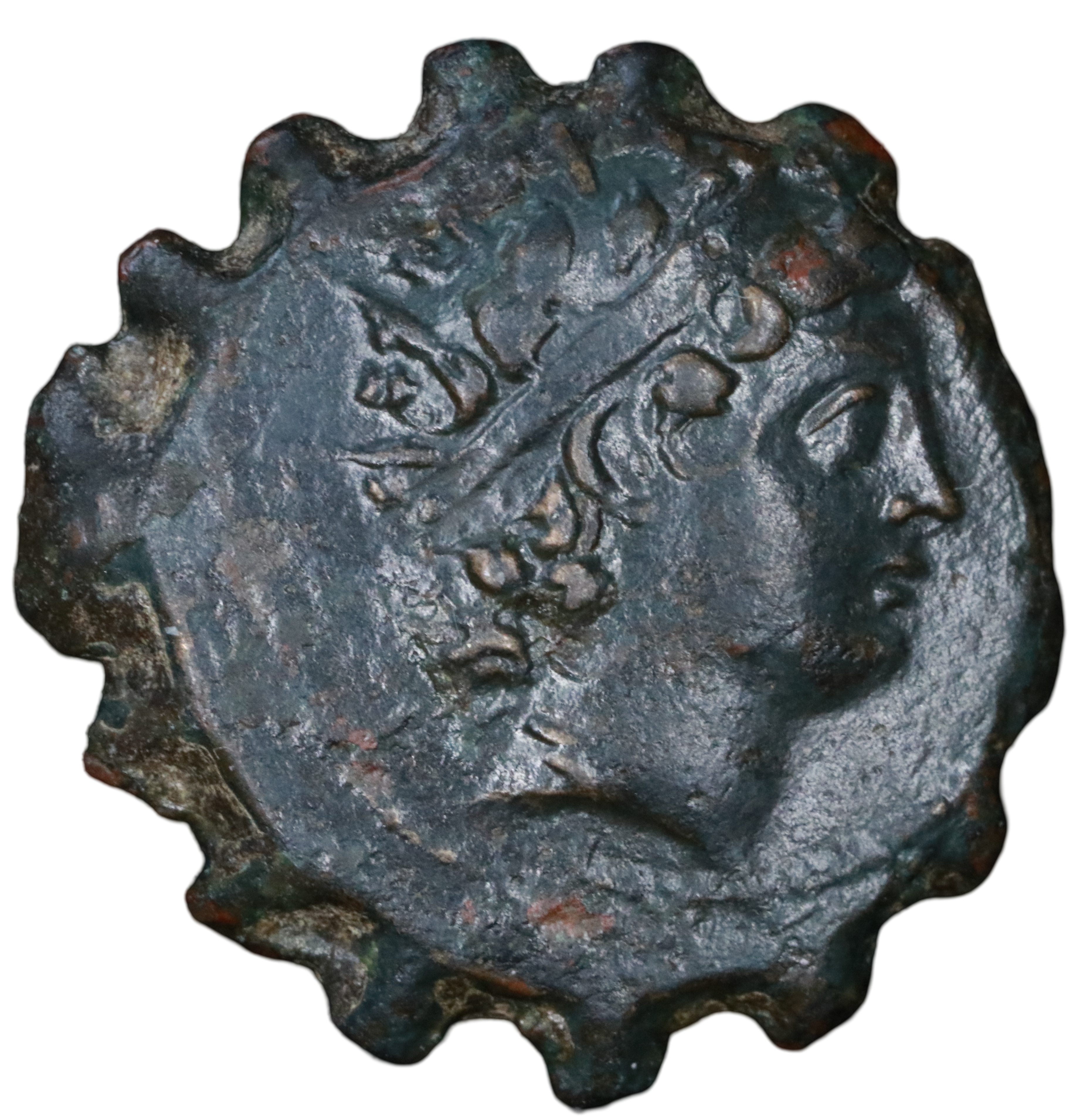 Antiochos VI - 145-142 BCE; Serrated Æ 18 - Antioch.