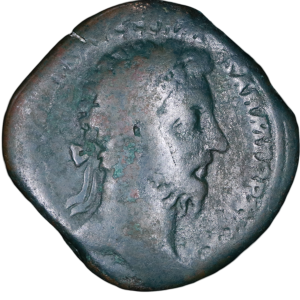 Marcus Aurelius 161-180 CE; Æ Sestertius - Rome.