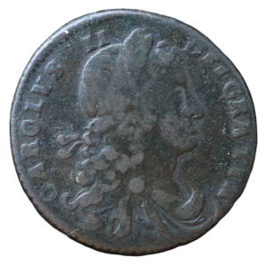 Charles II 1660-1685 CE; Æ Half-Penny - Dublin.