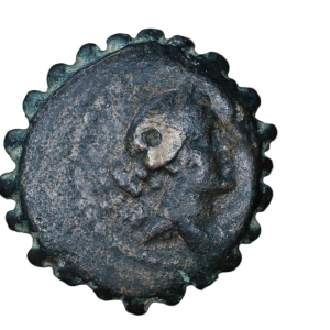 Demetrios I - 162-150 BCE; Serrated Æ 21 - Antioch.