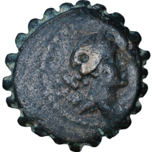 Demetrios I - 162-150 BCE; Serrated Æ 21 - Antioch.