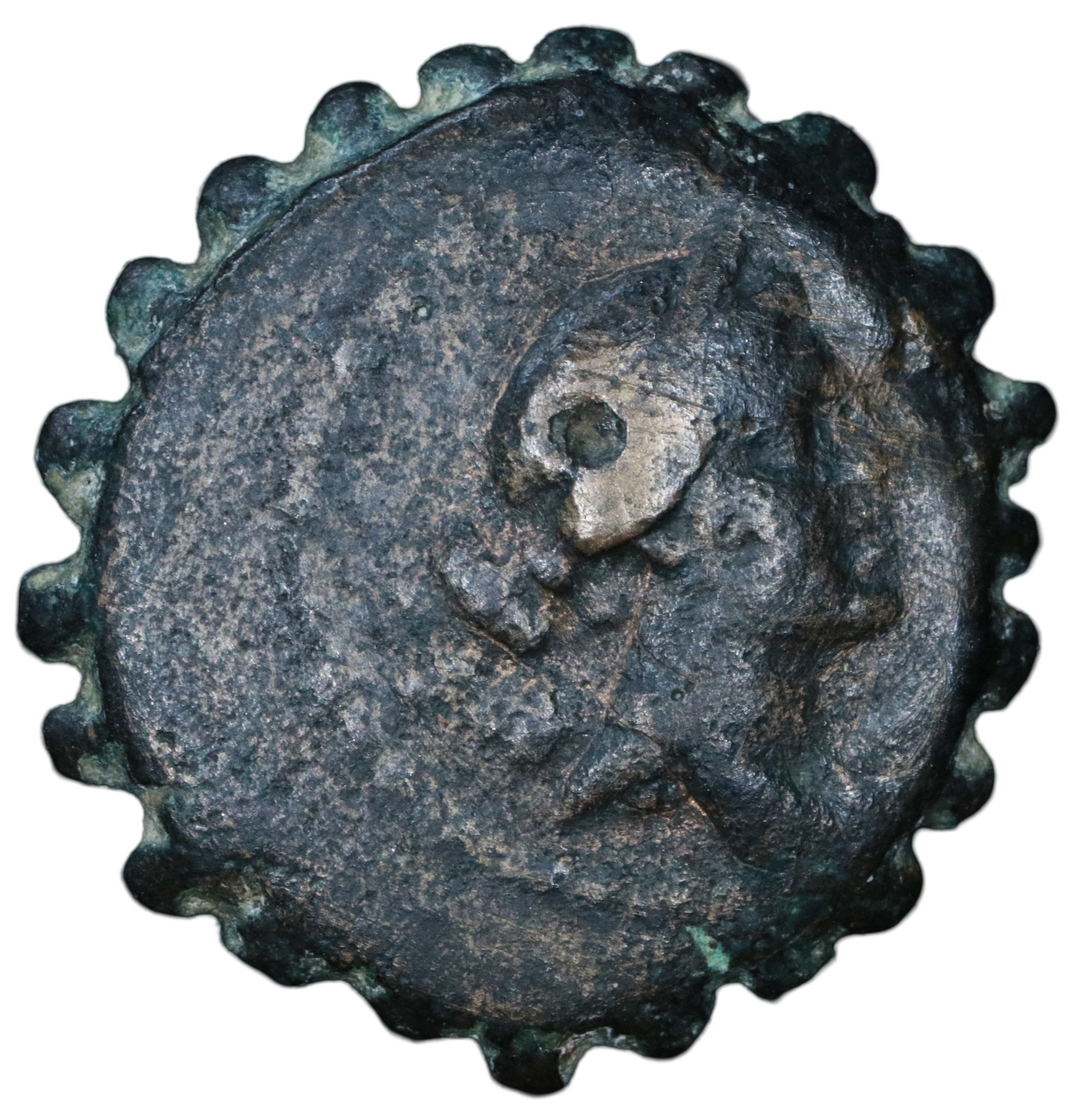 Demetrios I - 162-150 BCE; Serrated Æ 21 - Antioch.