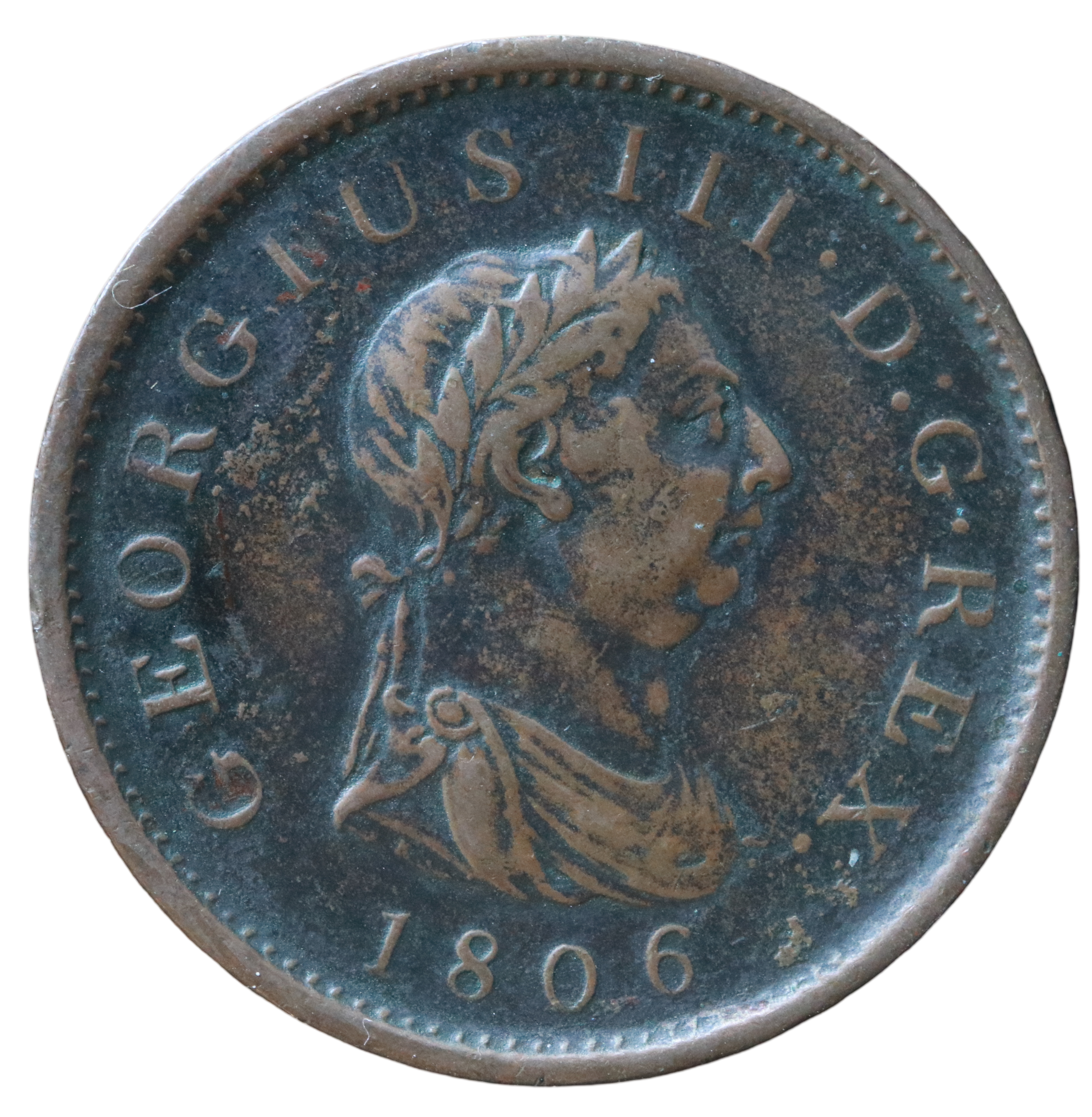 George III - 1760-1820 CE; Æ Penny - London