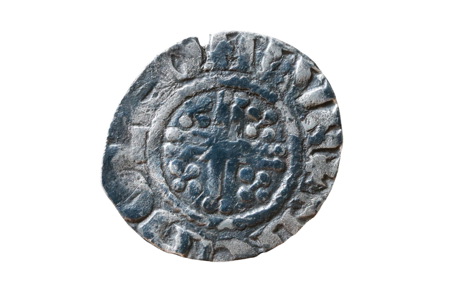 Henry III 1216 -1272 CE; AR (Silver) Short Cross Penny - London - Image 2
