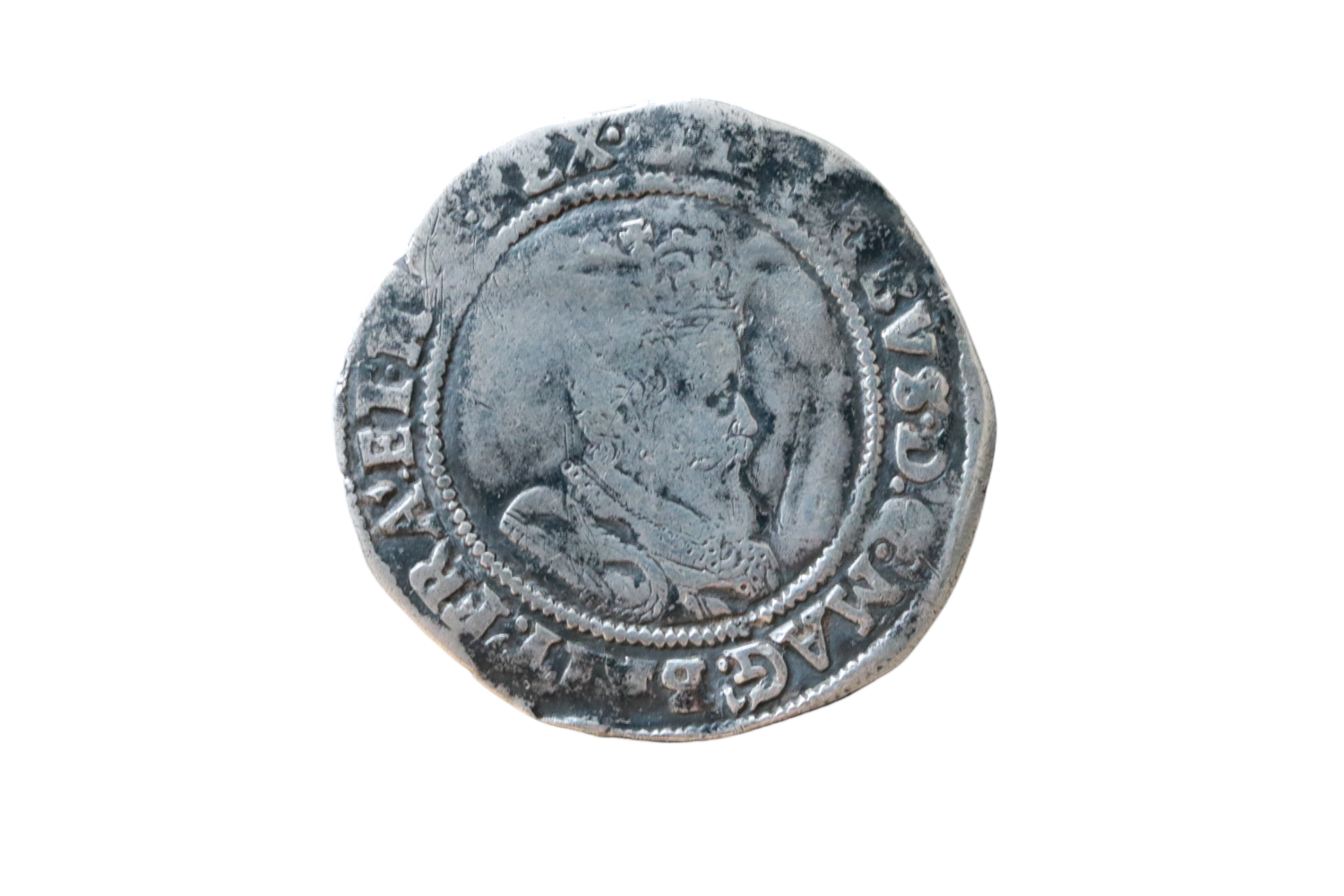 James I 1566-1625 CE; AR Shilling - Dublin.