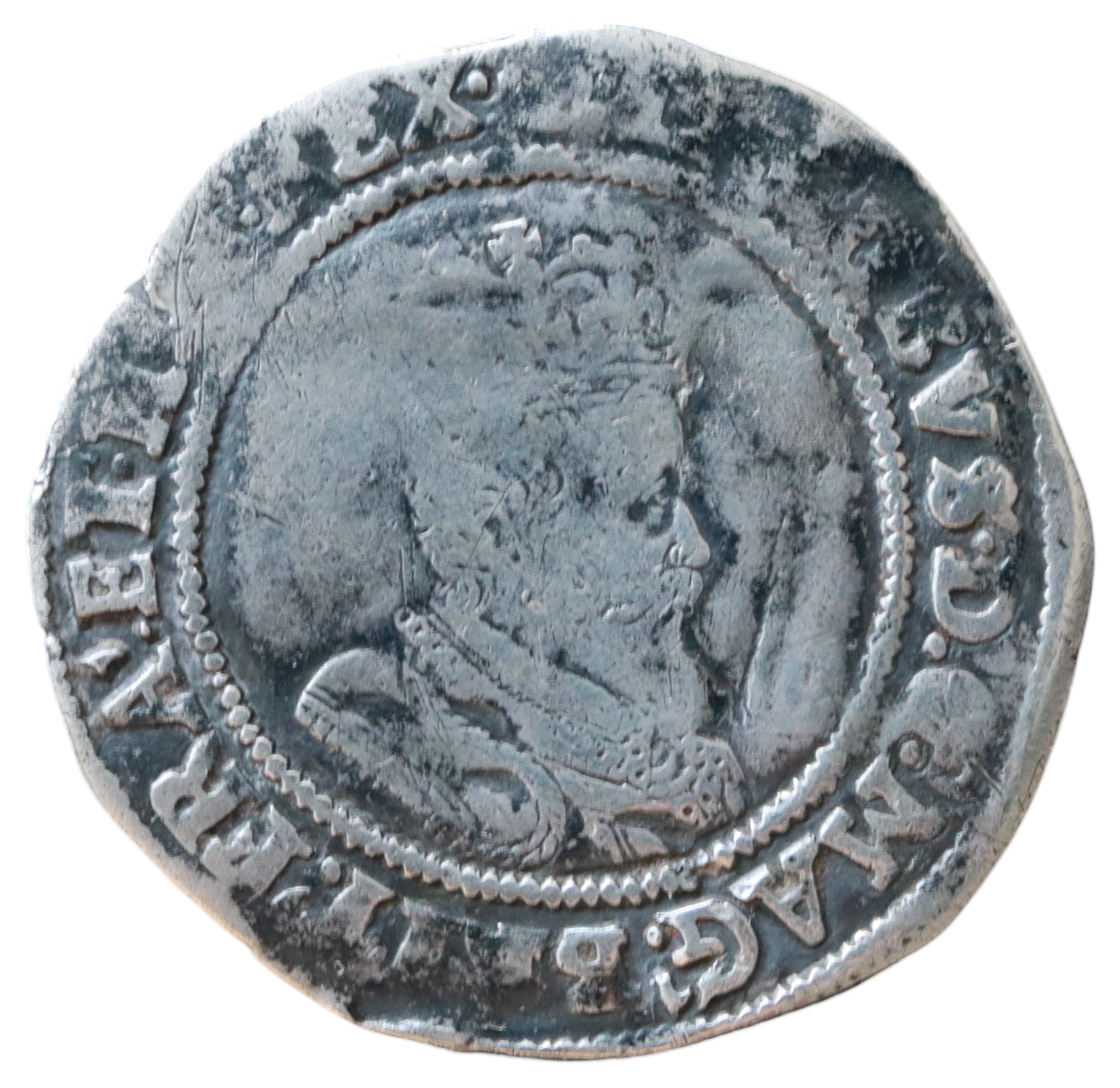 James I 1566-1625 CE; AR Shilling - Dublin.