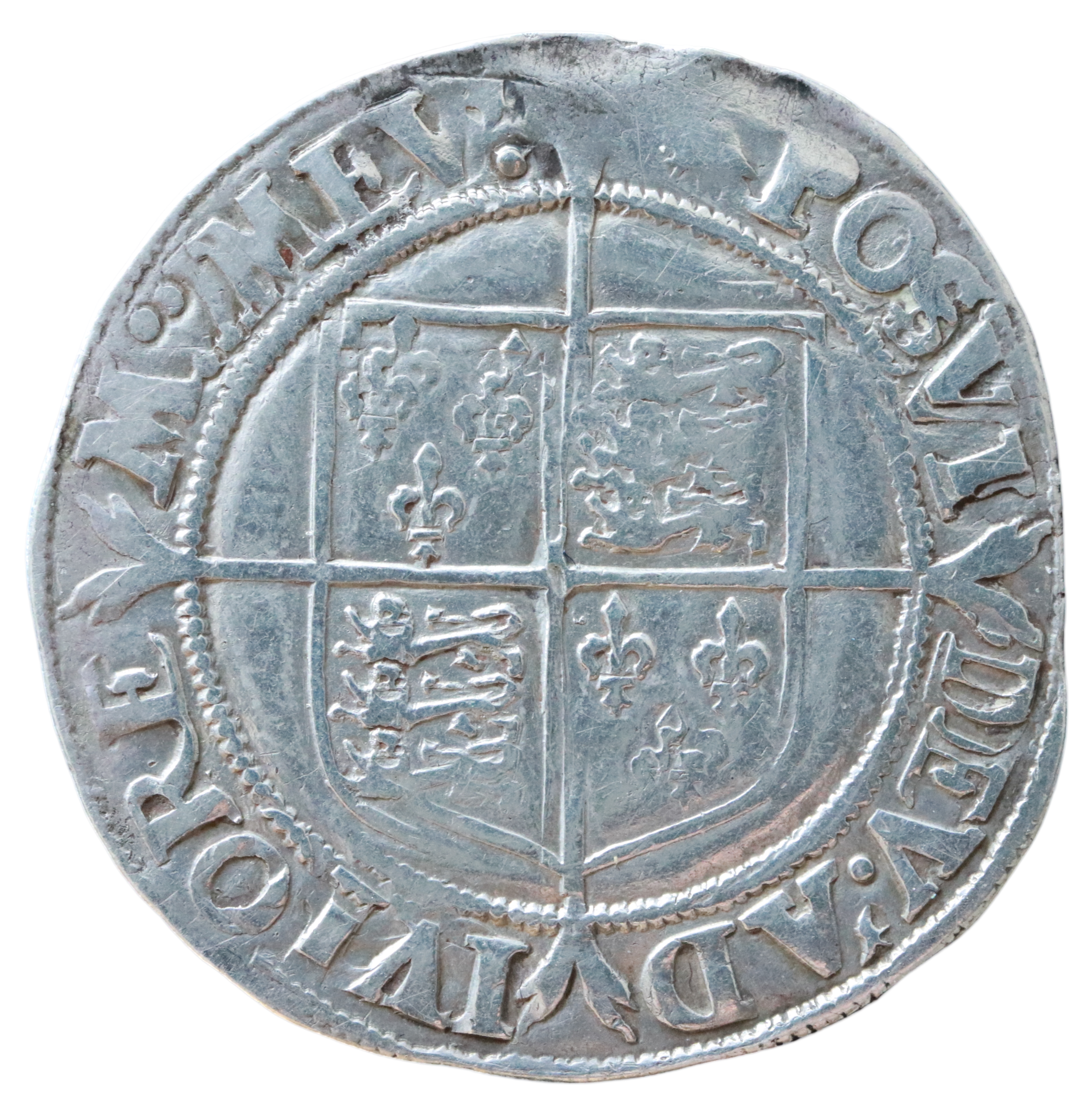Elizabeth I 1558-1603 CE; AR (Silver) Shilling - London - Image 2