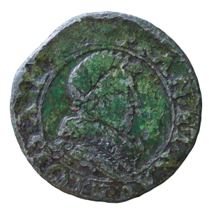 Louis XIII 1610-1643 CE; Æ Double Tournois - Tours
