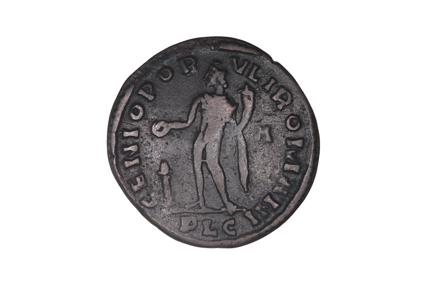 Galerius Maximianus 293-305 CE; Æ Follis - Lugdunum (Lyon) - Image 2
