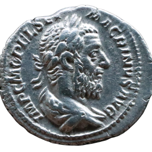 Macrinus 217-218 CE; AR Denarius - Rome.