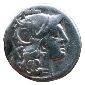 Roman Republic 189-180 BCE; AR Denarius - Rome.