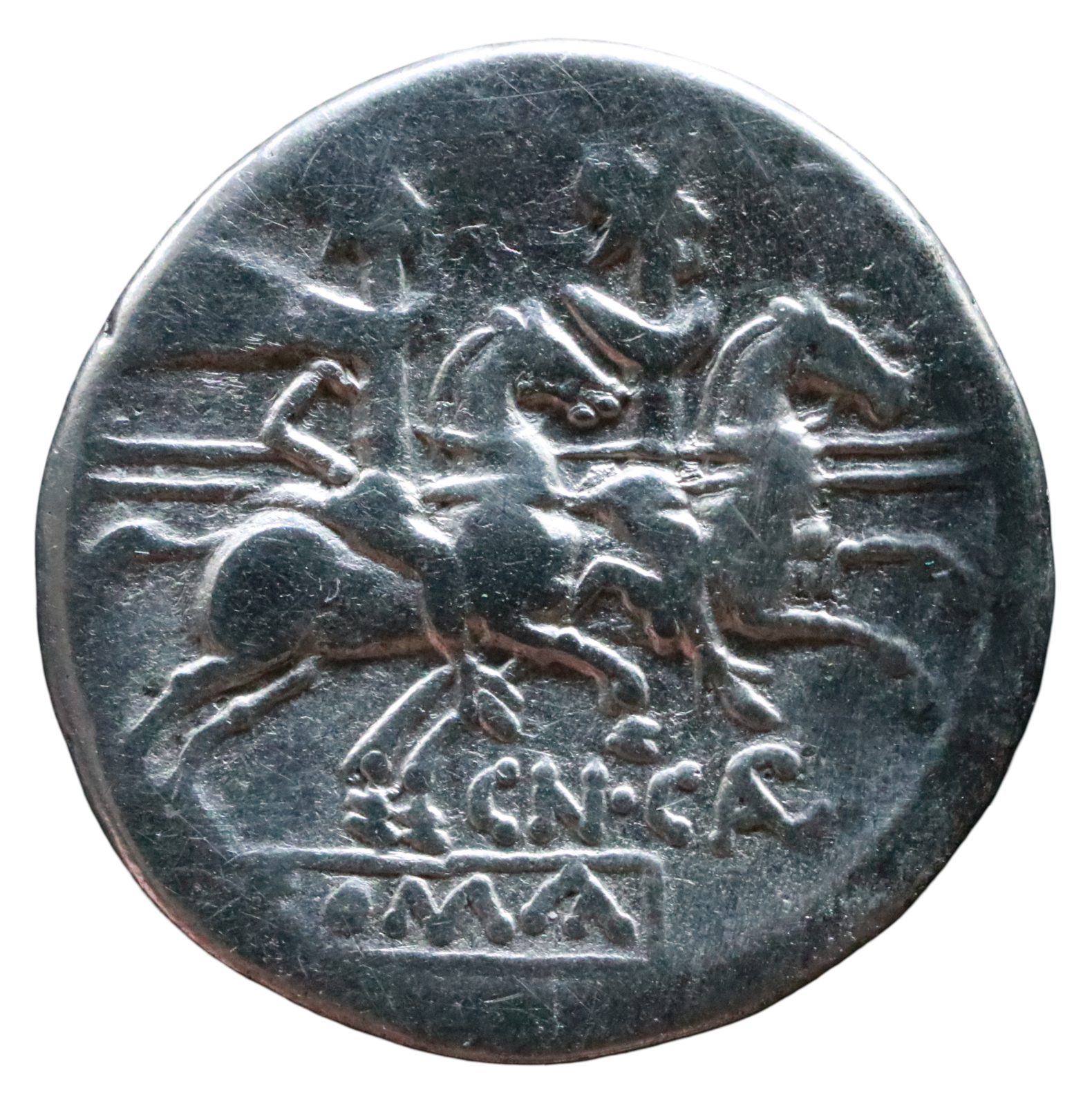 Roman Republic 189-180 BCE; AR Denarius - Rome. - Image 2