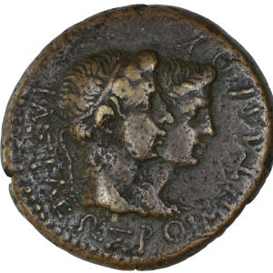 Augustus  27 BCE - 14 CE; King Rhoemetalkes I + Queen Pythodoris; Æ 25 - Kingdom of Thrace