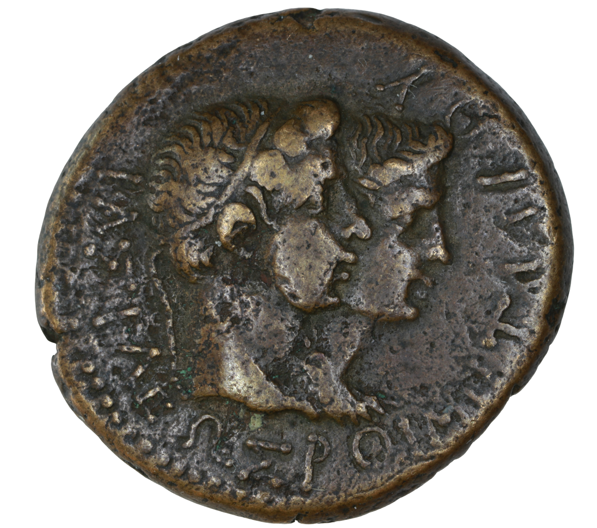 Augustus  27 BCE - 14 CE; King Rhoemetalkes I + Queen Pythodoris; Æ 25 - Kingdom of Thrace