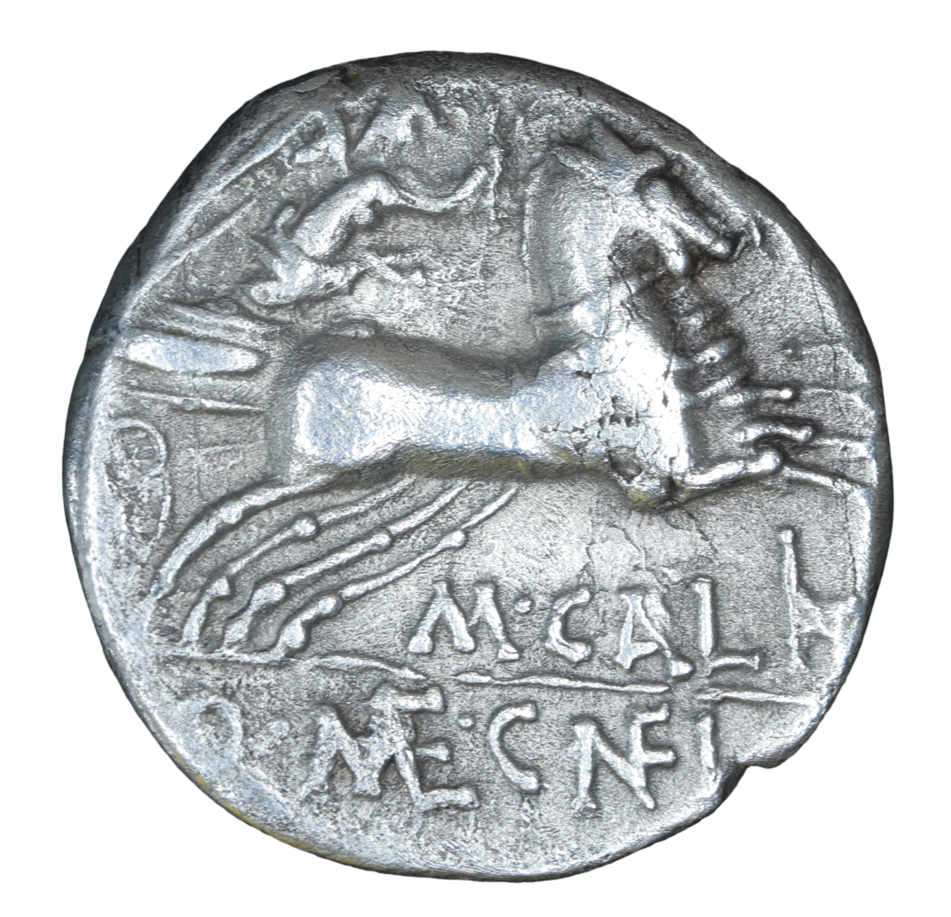 Roman Republic 117-116 BCE; AR Denarius - Rome. - Image 2