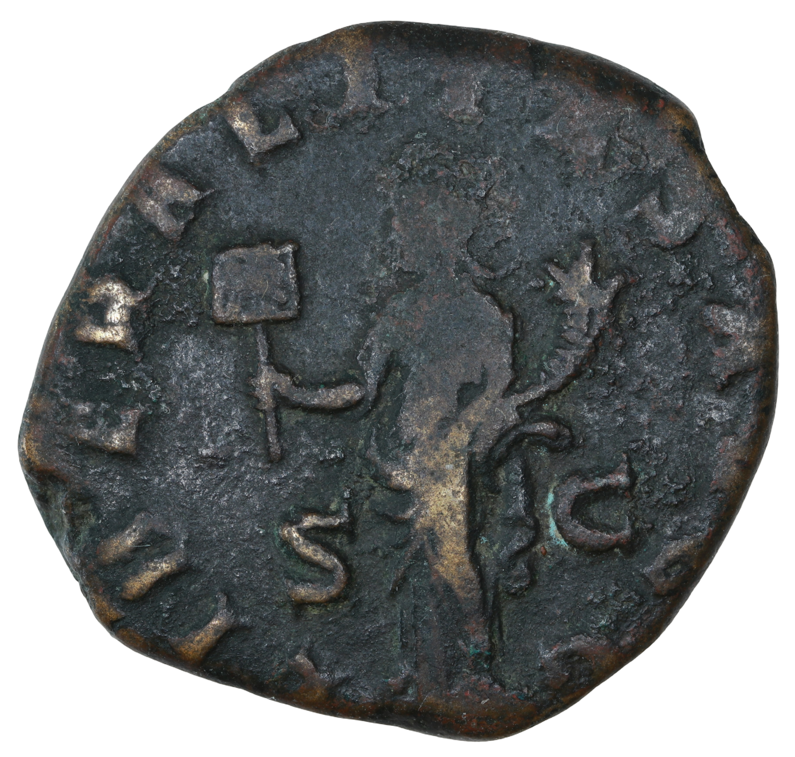 Trebonianus Gallus  251–253 CE; Æ Sestertius - Rome. - Image 2